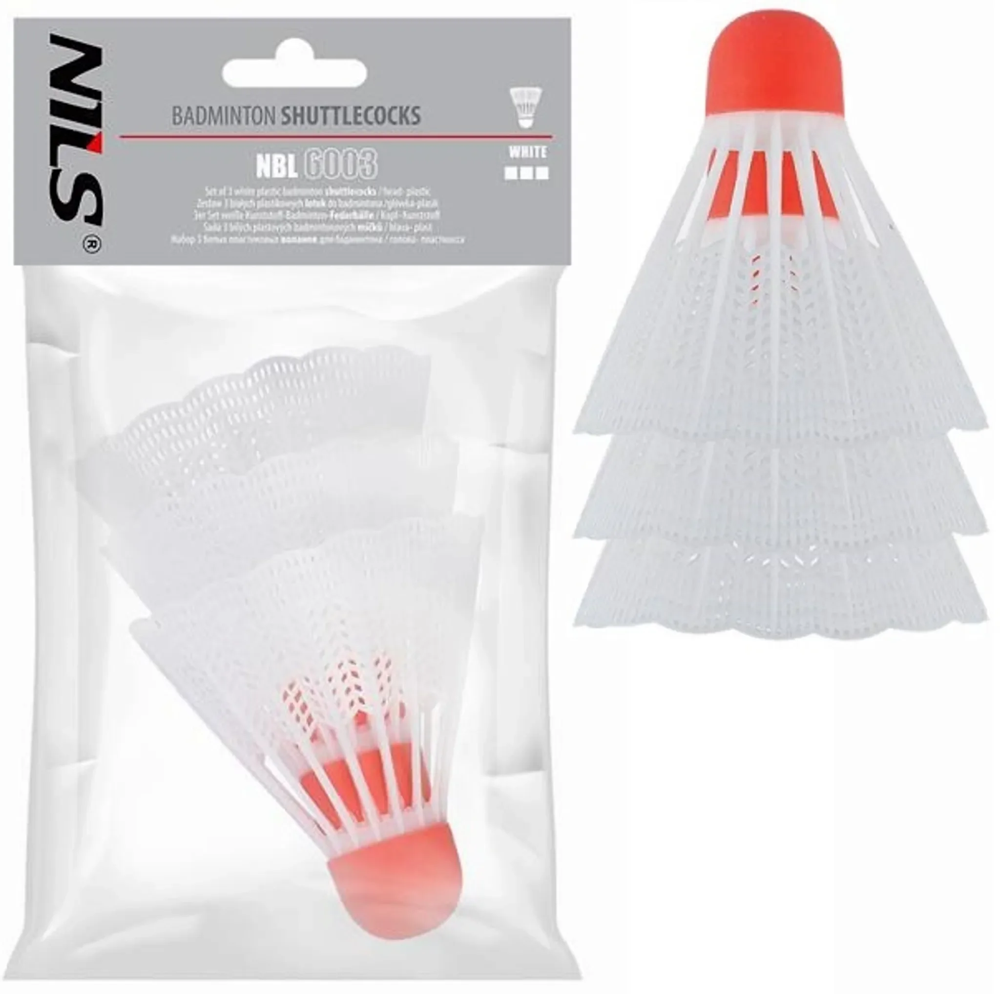 Badmintonbälle NILS NBL6003 – 3er-Pack